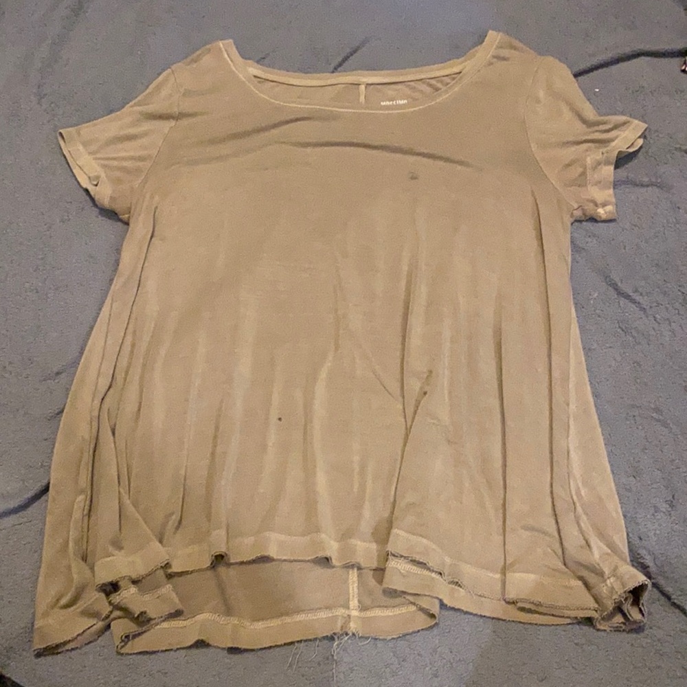 Olive green  flowy shirt